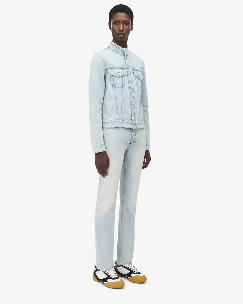 Alexander McQueen Stonewashed schmal geschnittene Jeans - Item 820879QYABN4211 Ausgewaschenes