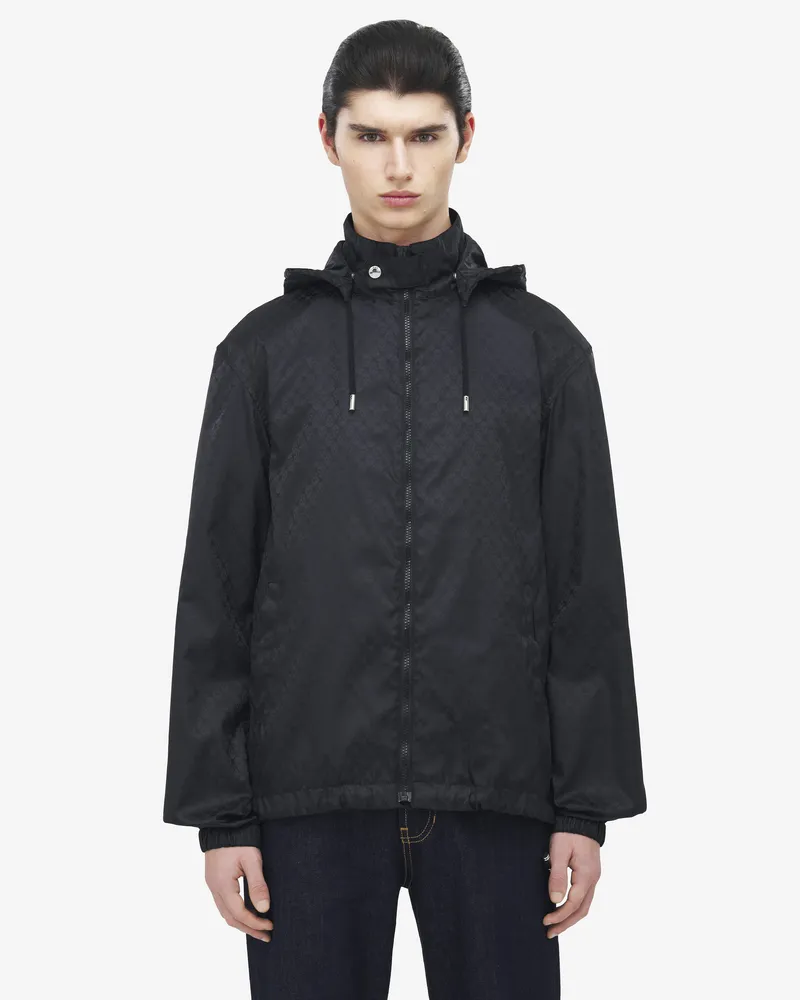 Alexander McQueen Jacquard-Windjacke mit Skull - Item 838592QRACA1000 Schwarz