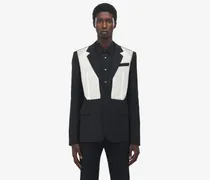 Einreihiges Jackett mit Canvas-Detail - Item 838570QUAAE1000