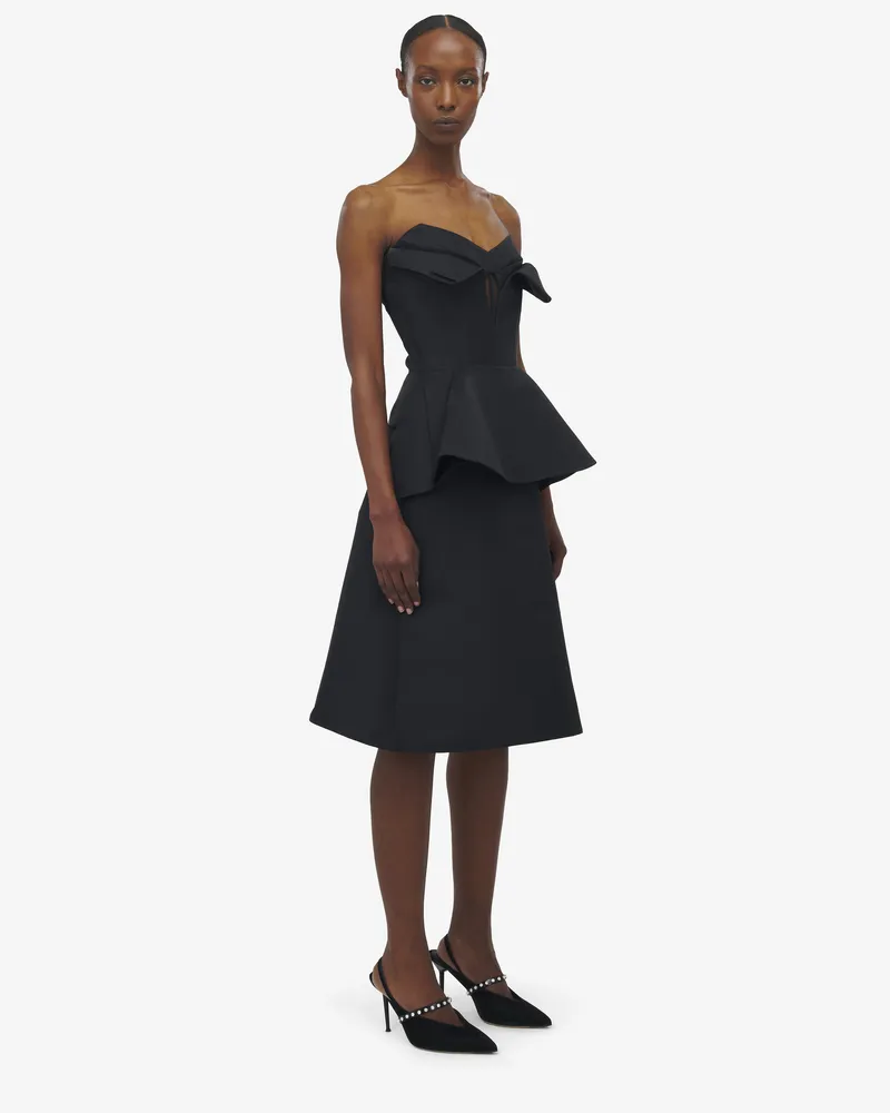 Alexander McQueen Kickback Midirock - Item 832556QEAGH1000 Schwarz