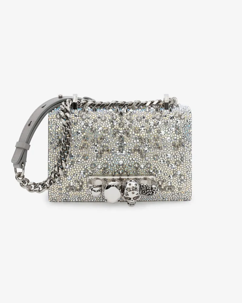 Alexander McQueen Mini-Edelsteintäschchen - Item 653134D78OO9000 Weiss