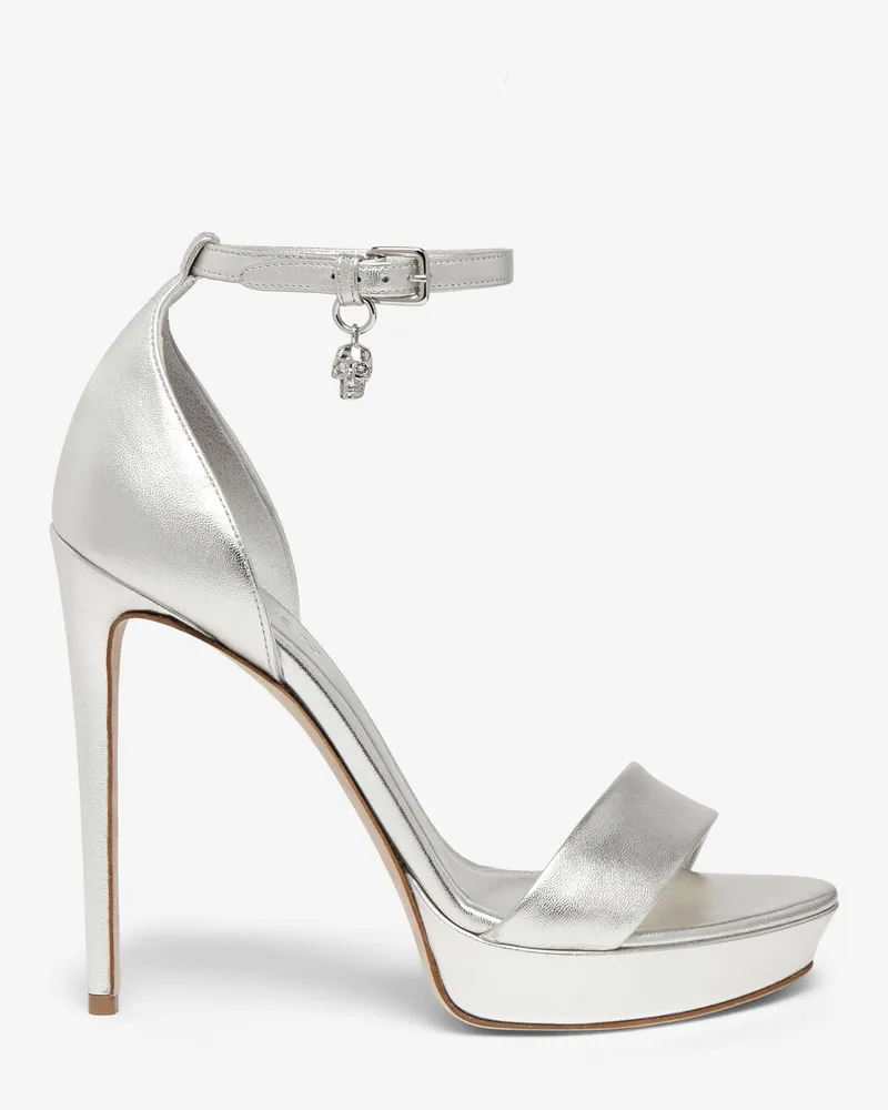 Alexander McQueen Jewel Plateau-Sandale - Item 851992WHAER1500 Silber