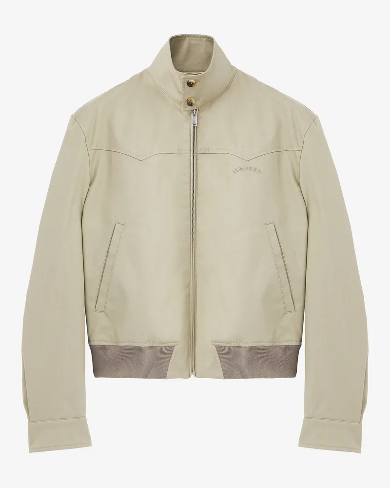 Alexander McQueen Gekürzte Harrington Jacke - Item 827425QSABY2001 Beige