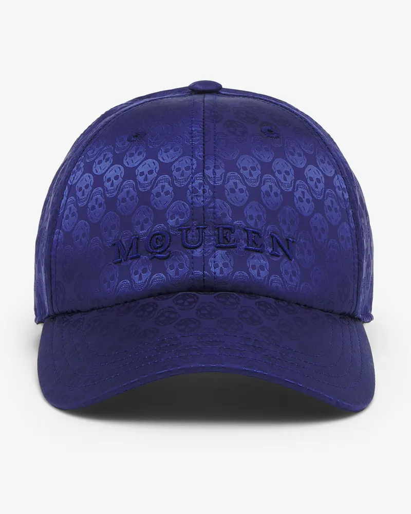 Alexander McQueen Skull Repeat Baseball Cap - Item 8386324419Q4100 Navy