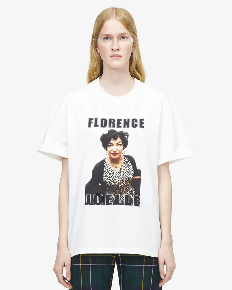 Alexander McQueen Florence Joelle T-Shirt - Item 851847QTAEC0942 Weiss