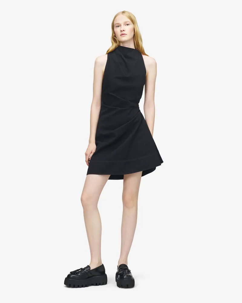 Alexander McQueen Asymmetrisches Jeans-Minikleid - Item 852270QMAD21000 Schwarz