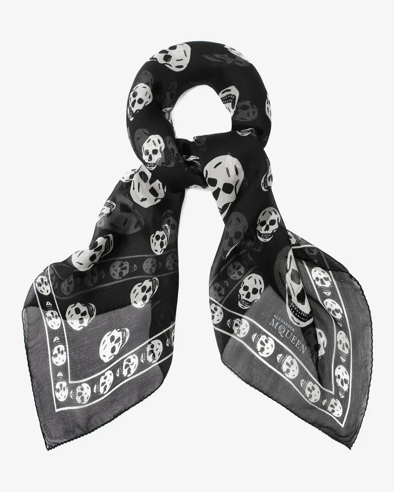 Alexander McQueen Klassischer Pashmina aus Modal mit Skulls - Item 5577173052Q1078 Schwarz