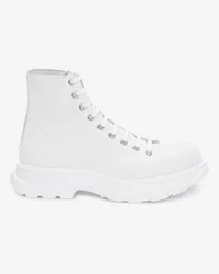 Alexander McQueen Stiefel mit Profilsohle Weiss