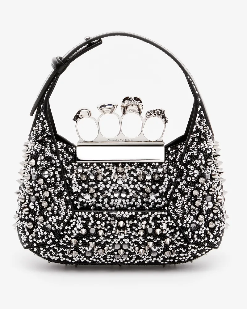 Alexander McQueen Die Jewelled Hobo Minitasche bei MyBestBrands shoppen