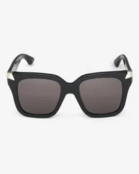 Alexander McQueen Oversize-Sonnenbrille mit Punk-Nieten Schwarz