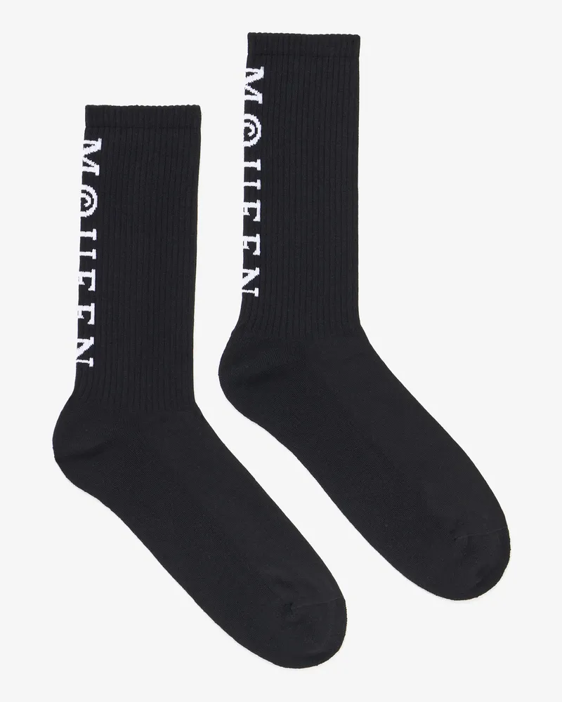 Alexander McQueen McQueen Logo Socks - Item 8375084720Q1077 Schwarz