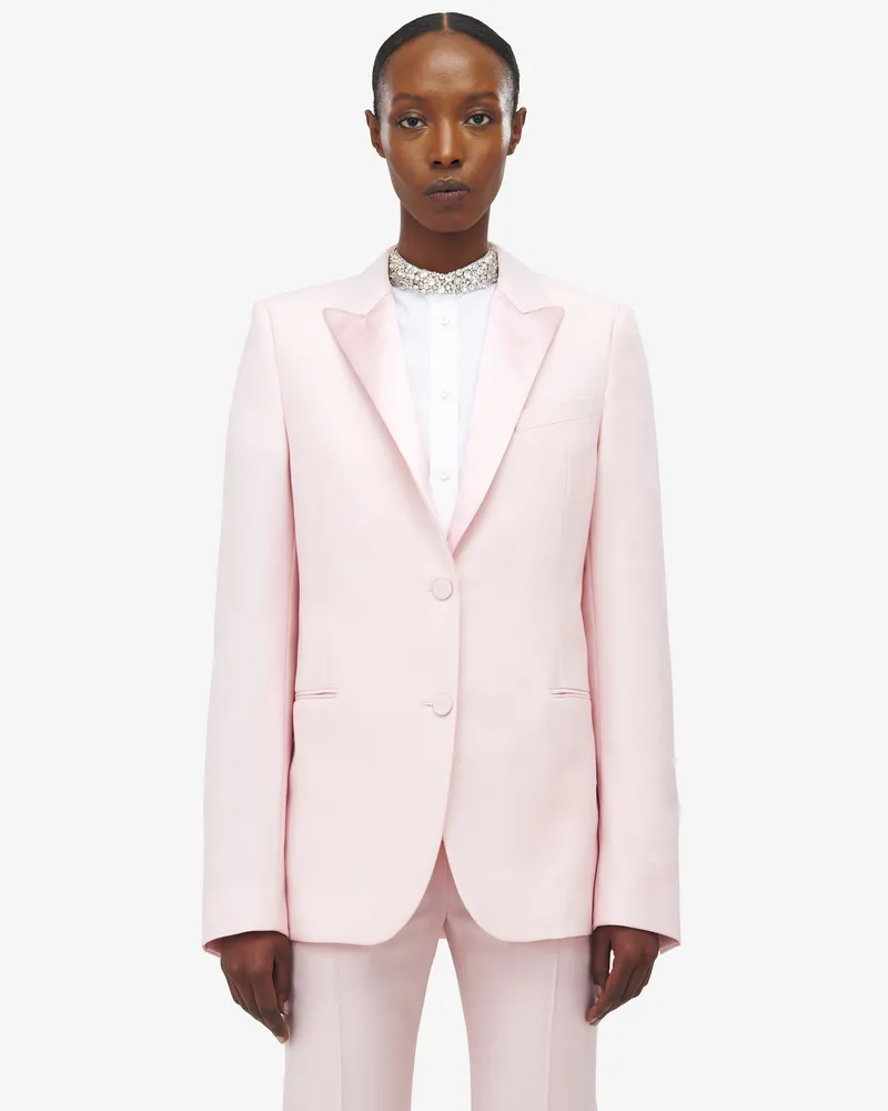 Alexander McQueen Jacke mit Satinrevers - Item 842478QJAEK5009 Rose