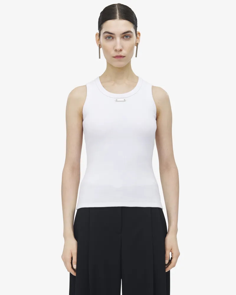 Alexander McQueen McQueen Placket Tank Top - Item 839507QLAER9000 Optical