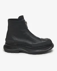 Alexander McQueen Tread Slick Stiefel mit Reißverschluss Schwarz