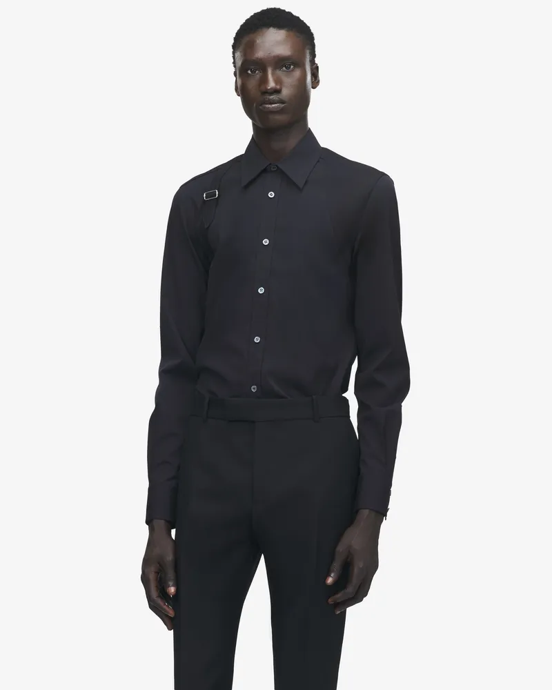 Alexander McQueen Hemd mit Riemen - Item 624753QPN441000 Schwarz