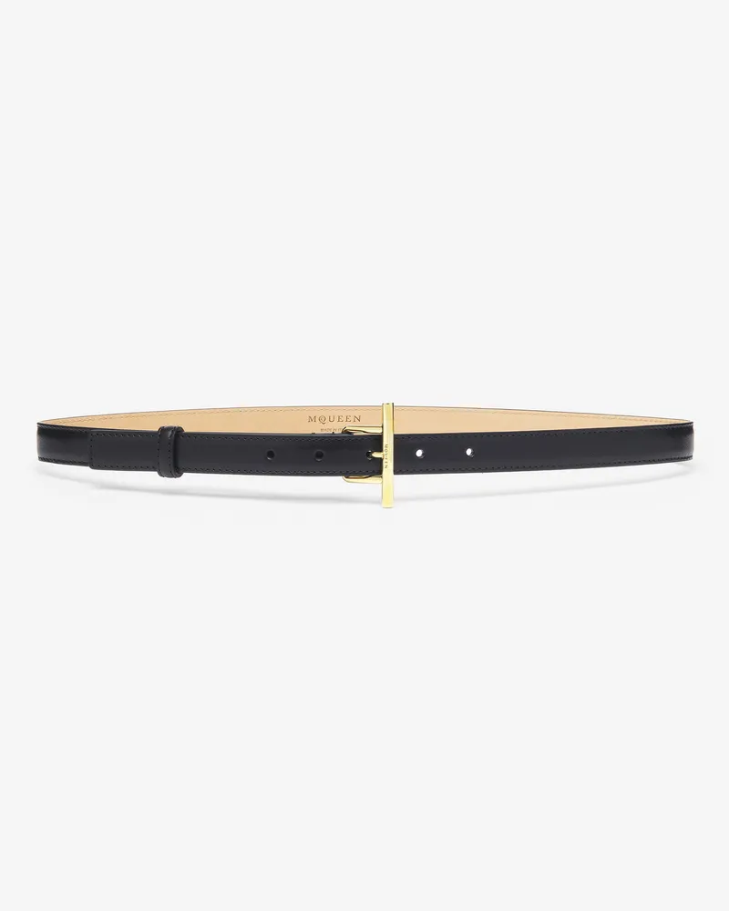 Alexander McQueen McQueen T-Bar Hüftgürtel - Item 8153011HBEG1000 Schwarz