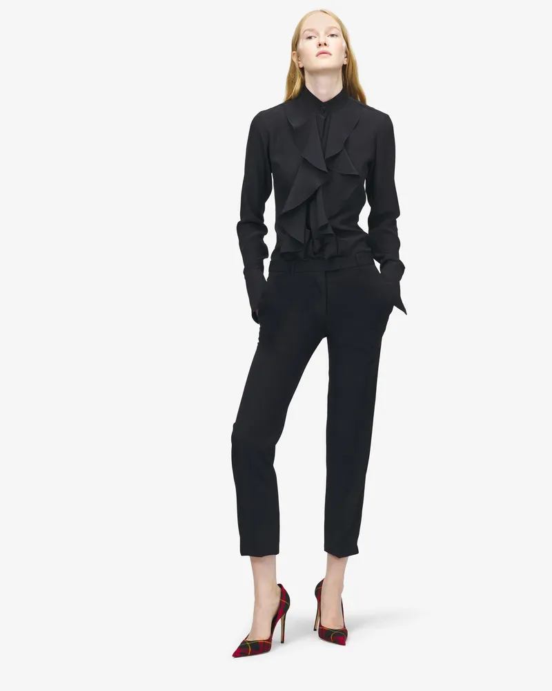 Alexander McQueen Gekürzte Couture-Hose - Item 852218QJAAC1000 Schwarz