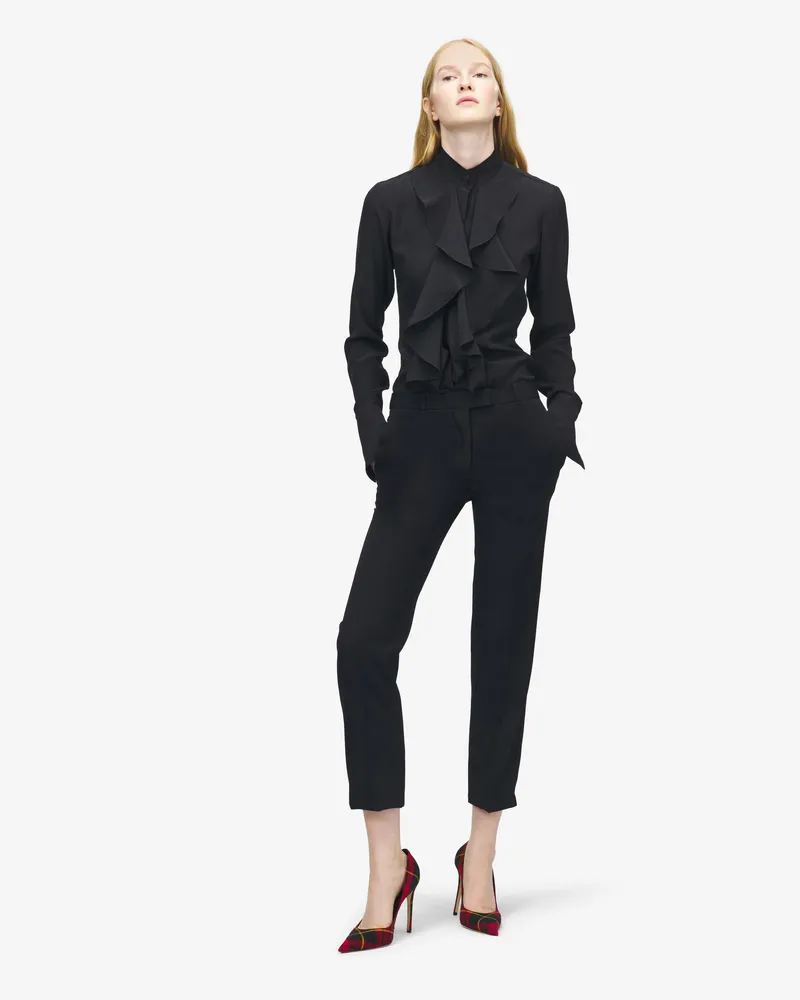 Alexander McQueen Gekürzte Couture-Hose - Item 852218QJAAC1000 Schwarz