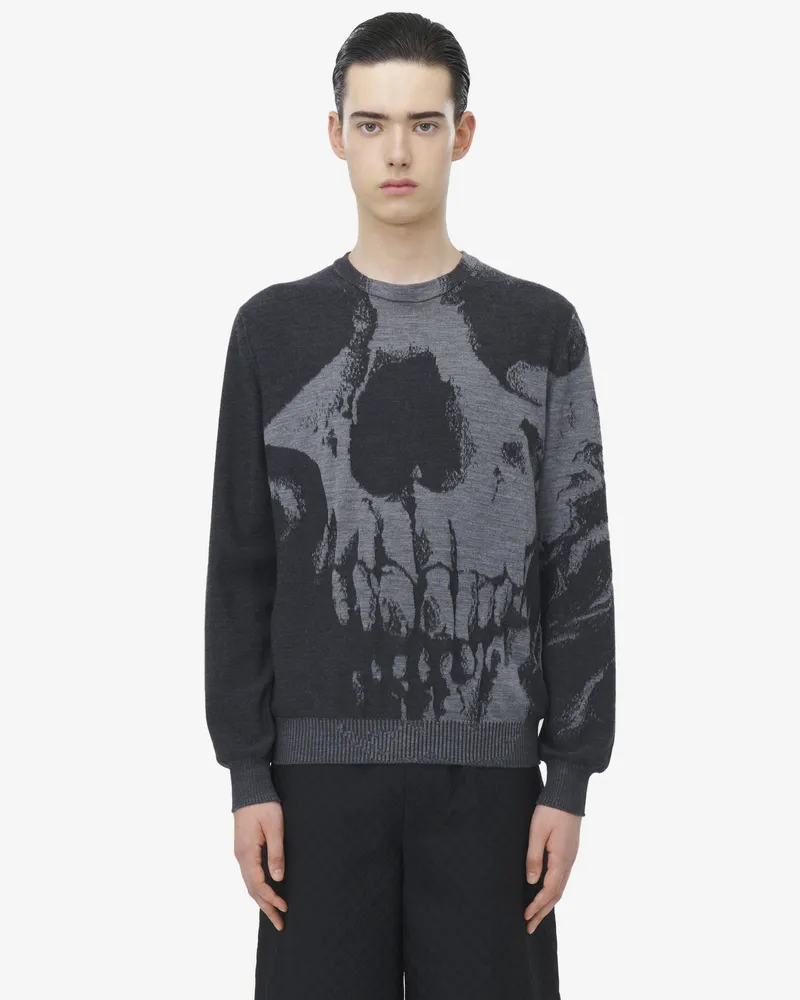 Alexander McQueen Skull Pullover - Item 818835Q1BC01332 Schwarz