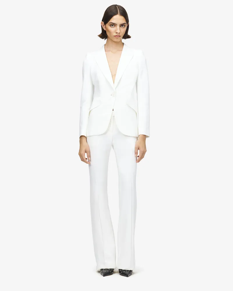Alexander McQueen Schmale Bootcut-Hose - Item 585101QEAAA9007 Helles
