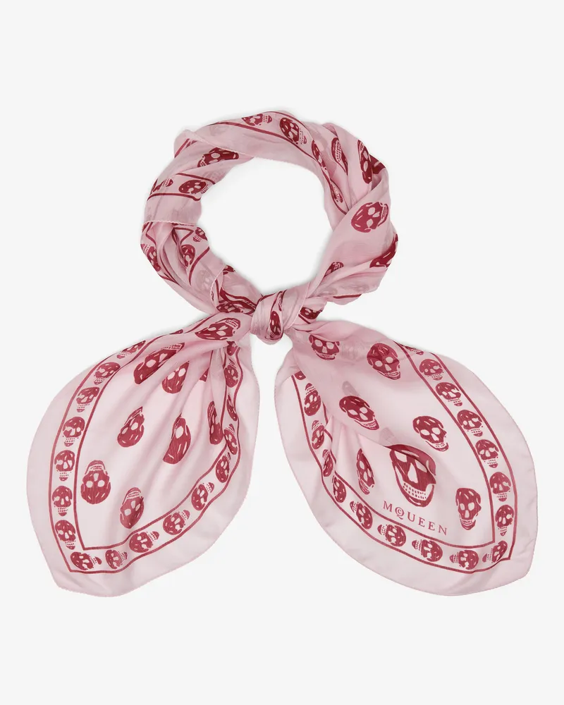 Alexander McQueen Klassisches Skull Foulard - Item 8078893052Q5972 Rosa