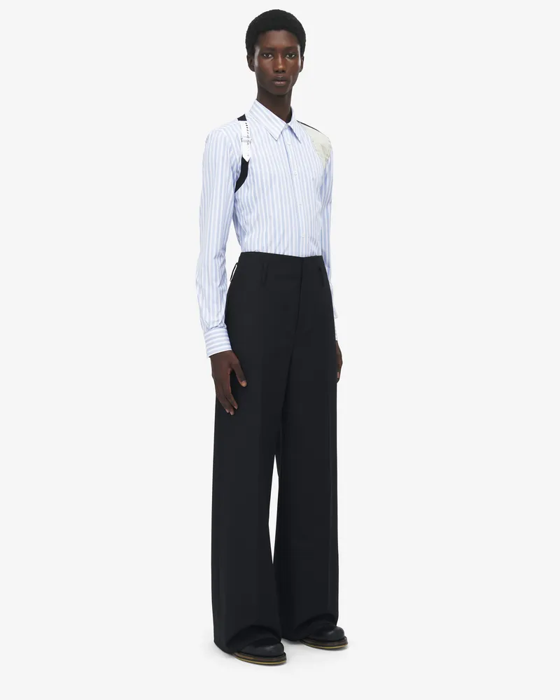Alexander McQueen Couture-Hose mit weitem Bein - Item 826453QUAAE1000 Schwarz