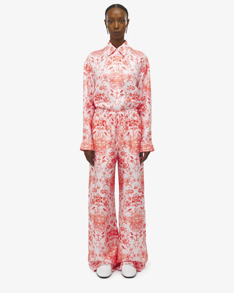 Alexander McQueen Sailor Tattoo Pyjama-Hose - Item 819000QCAMH5138 Pink