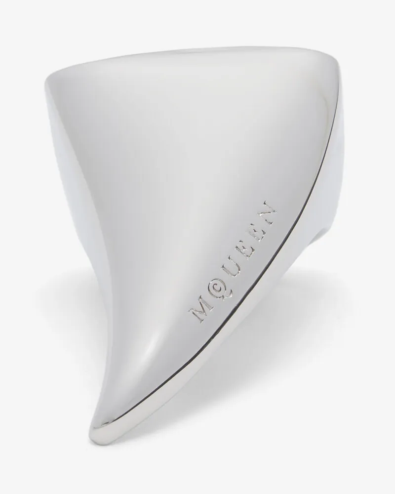 Alexander McQueen Ring mit Tiger Claw-Motiv - Item 805735J161N0926 Palladium