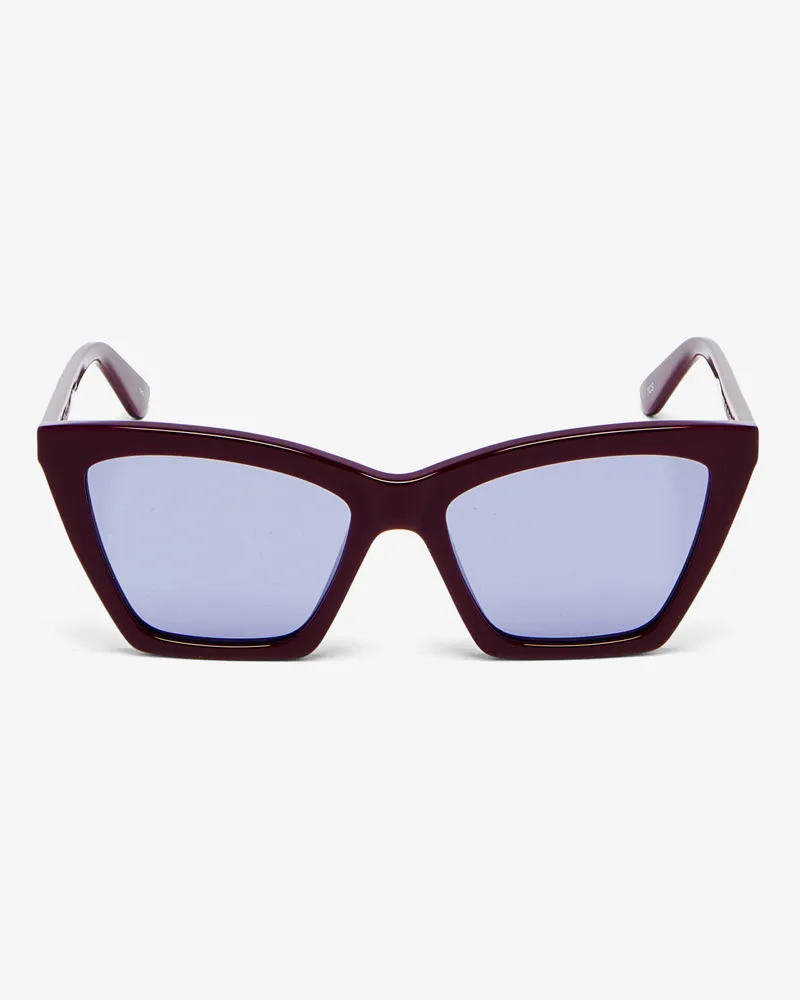Alexander McQueen Spike Logo Geometric Cat-eye Sunglasses - Item 841637J07496344 Burgunder
