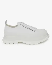 Alexander McQueen Schnürstiefel mit Profilsohle Weiss