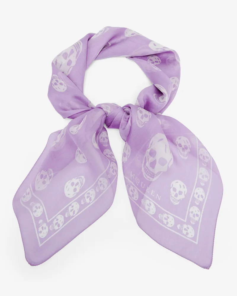 Alexander McQueen Klassisches Skull Foulard - Item 8078893052Q5378 Lila