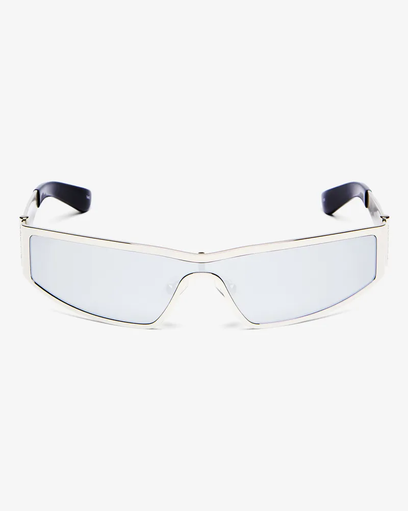Alexander McQueen Y2K-Metall-Sonnenbrille - Item 821679I33101273 Hellsilber