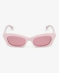 Alexander McQueen Geometrische Sonnenbrille mit McQueen Logo Rosa