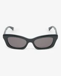 Alexander McQueen Geometrische Sonnenbrille mit McQueen Logo Schwarz