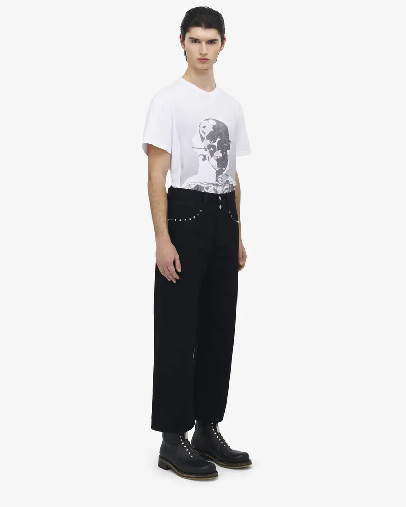 Alexander McQueen Gekürzte Denim-Jeans - Item 831381QYAAC1000 Schwarz