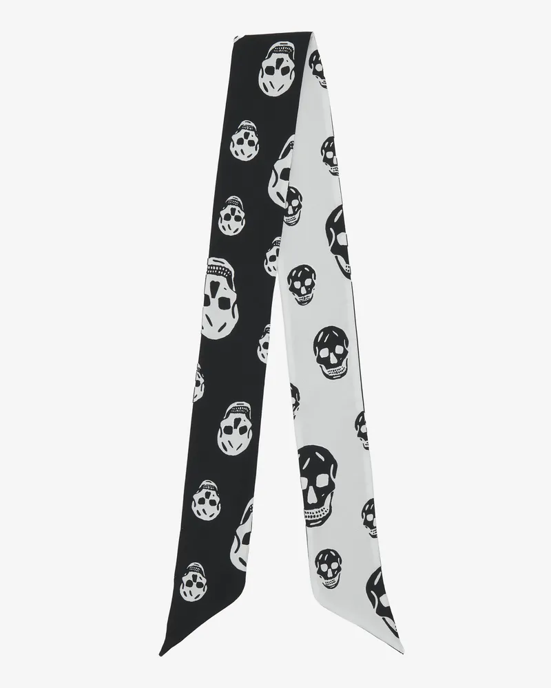 Alexander McQueen Skull Schal mit Schleife - Item 8575533001Q1078 Schwarz