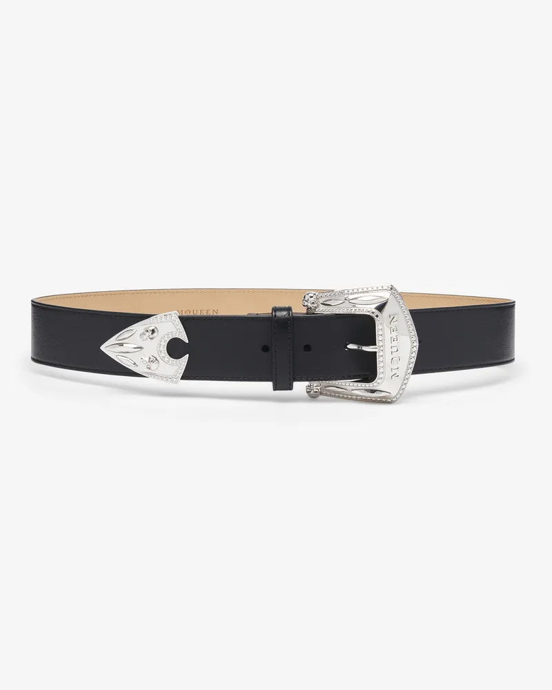 Alexander McQueen Arrow Gürtel - Item 8135701HBEM1000 Schwarz