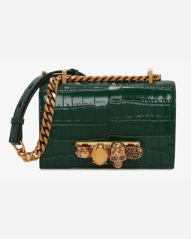 Alexander McQueen Mini-Edelsteintäschchen - Item 6531341HB003120 Smaragdgrün
