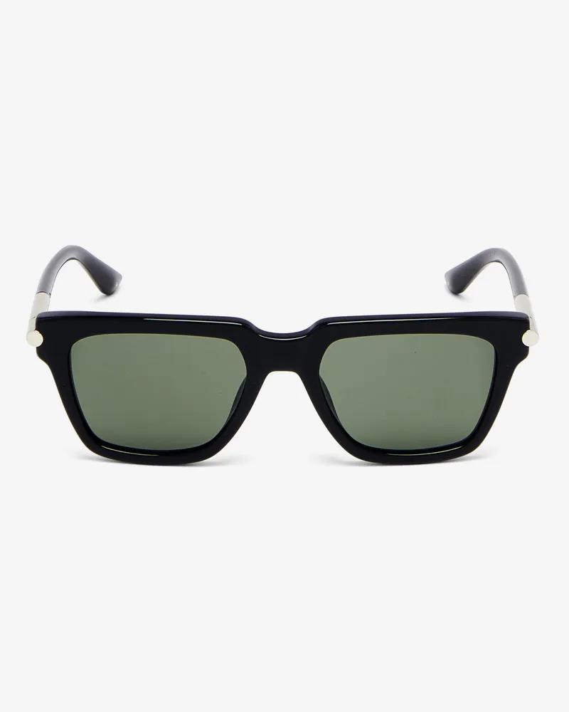Alexander McQueen T-Bar Icon Square Sonnenbrille - Item 841552J07491055 Schwarz