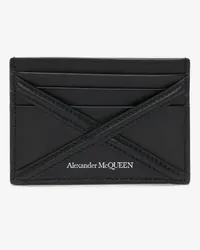 Alexander McQueen Kartenetui mit Gurtdetail Schwarz