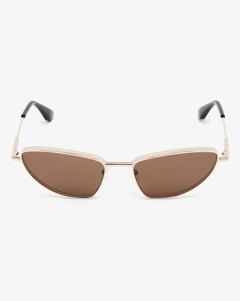 Alexander McQueen Side T-bar Soft Cat-eye Sunglasses - Item 841899I33307024 Braun
