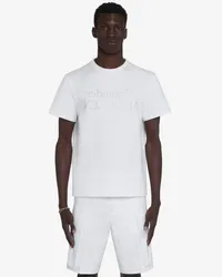 Alexander McQueen T-Shirt mit reflektierendem Logo Weiss