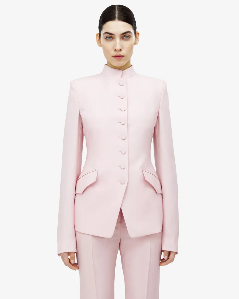 Alexander McQueen Einreihige Jacke - Item 838952QJAEK5009 Rose