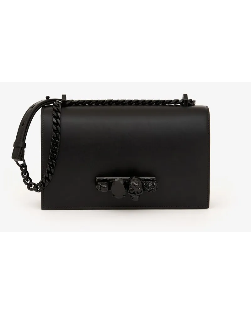 Alexander McQueen Jewelled Satchel Schwarz