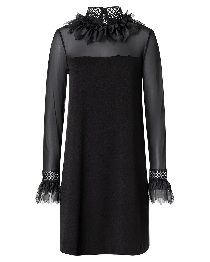 ana alcazar Abendkleid Afasi Schwarz