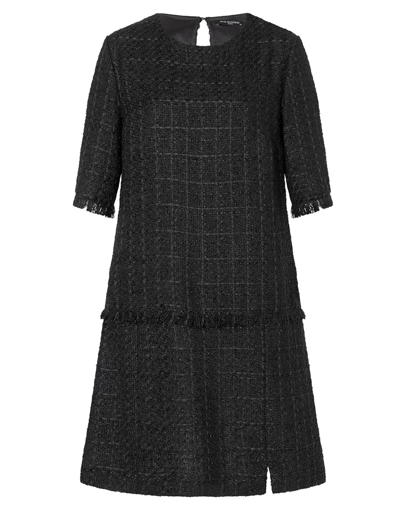 ana alcazar Bouclé Kleid Abesi Schwarz