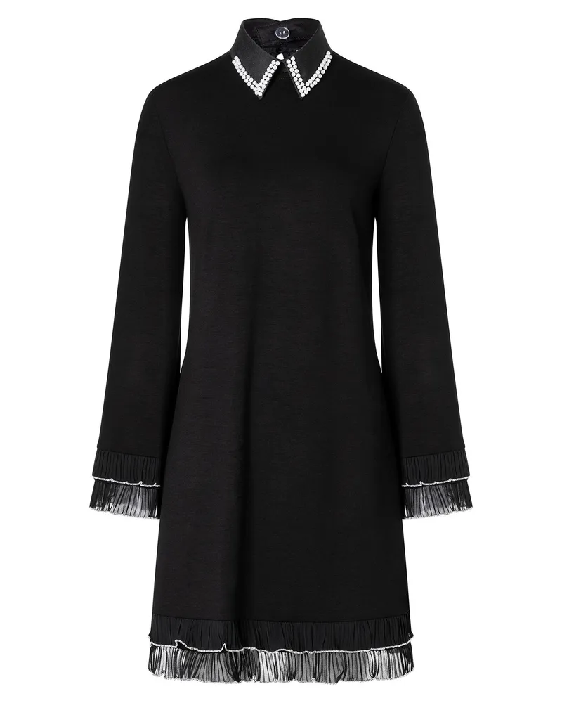 ana alcazar Rüschenkleid Agona Schwarz