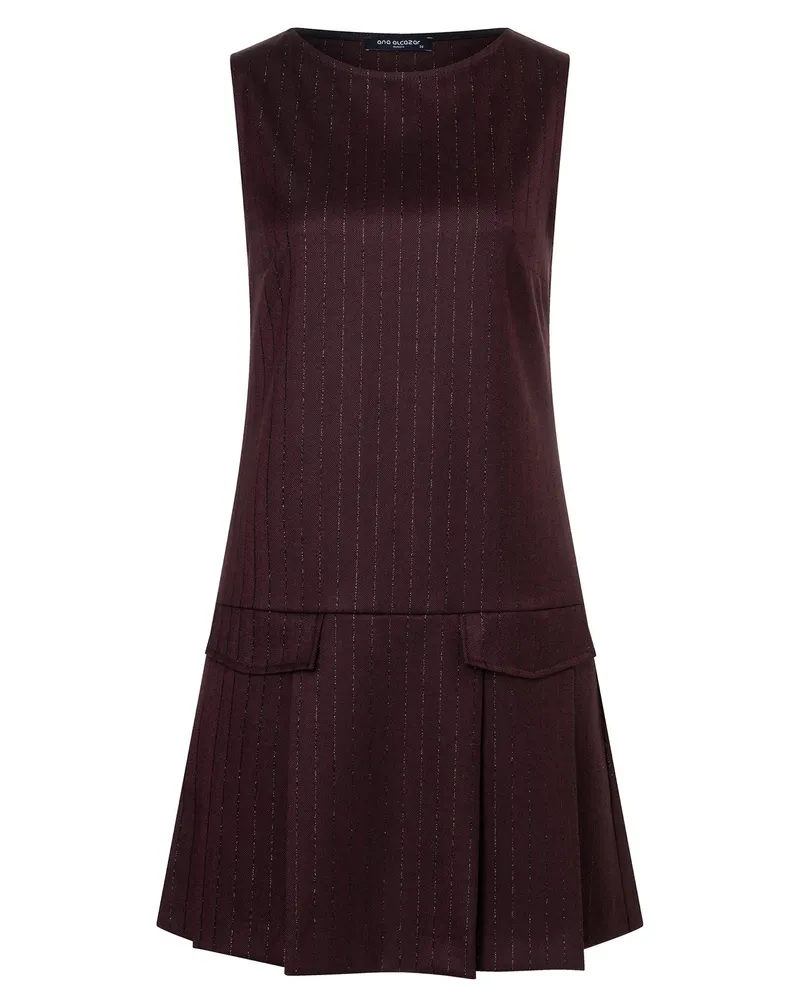 ana alcazar Faltenkleid Adeba Bordeaux