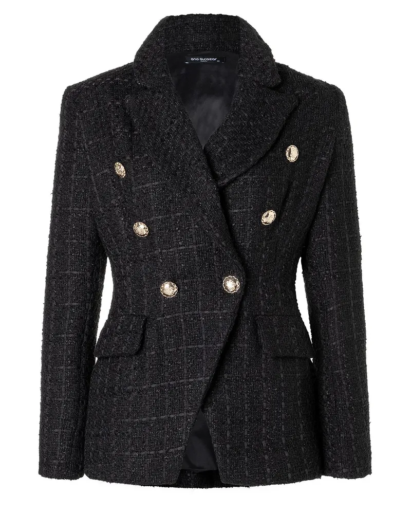 ana alcazar Bouclé Blazer Abela Schwarz