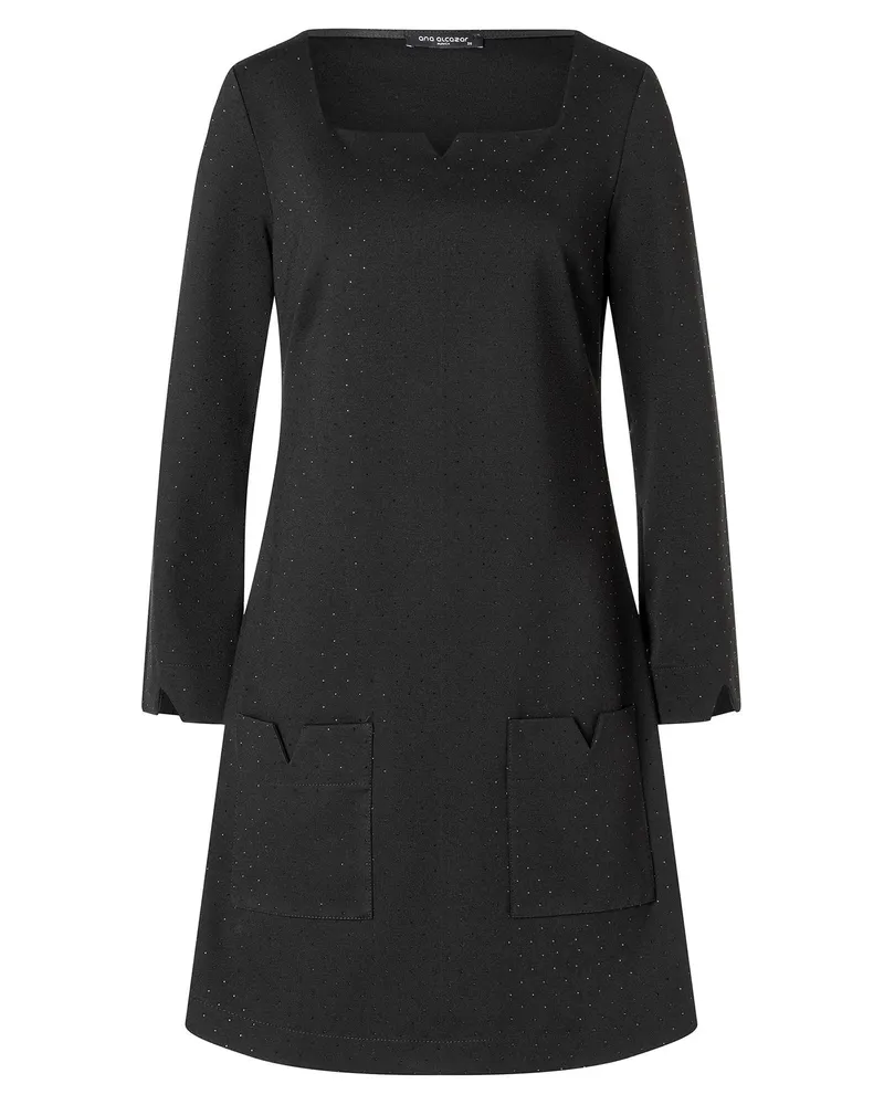 ana alcazar A-Linien-Kleid Aboda Schwarz